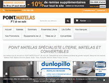 Tablet Screenshot of point-matelas.com